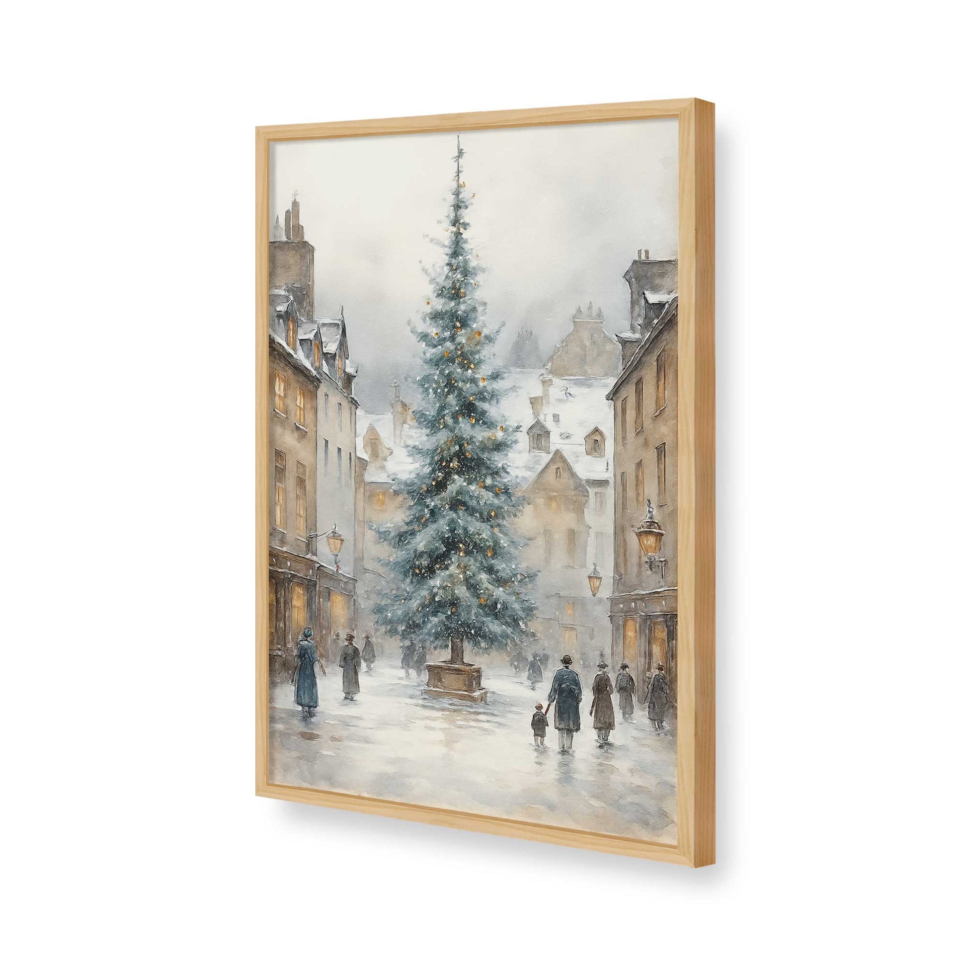 [Color:American Maple], Picture of art in a American Maple frame of the corner
