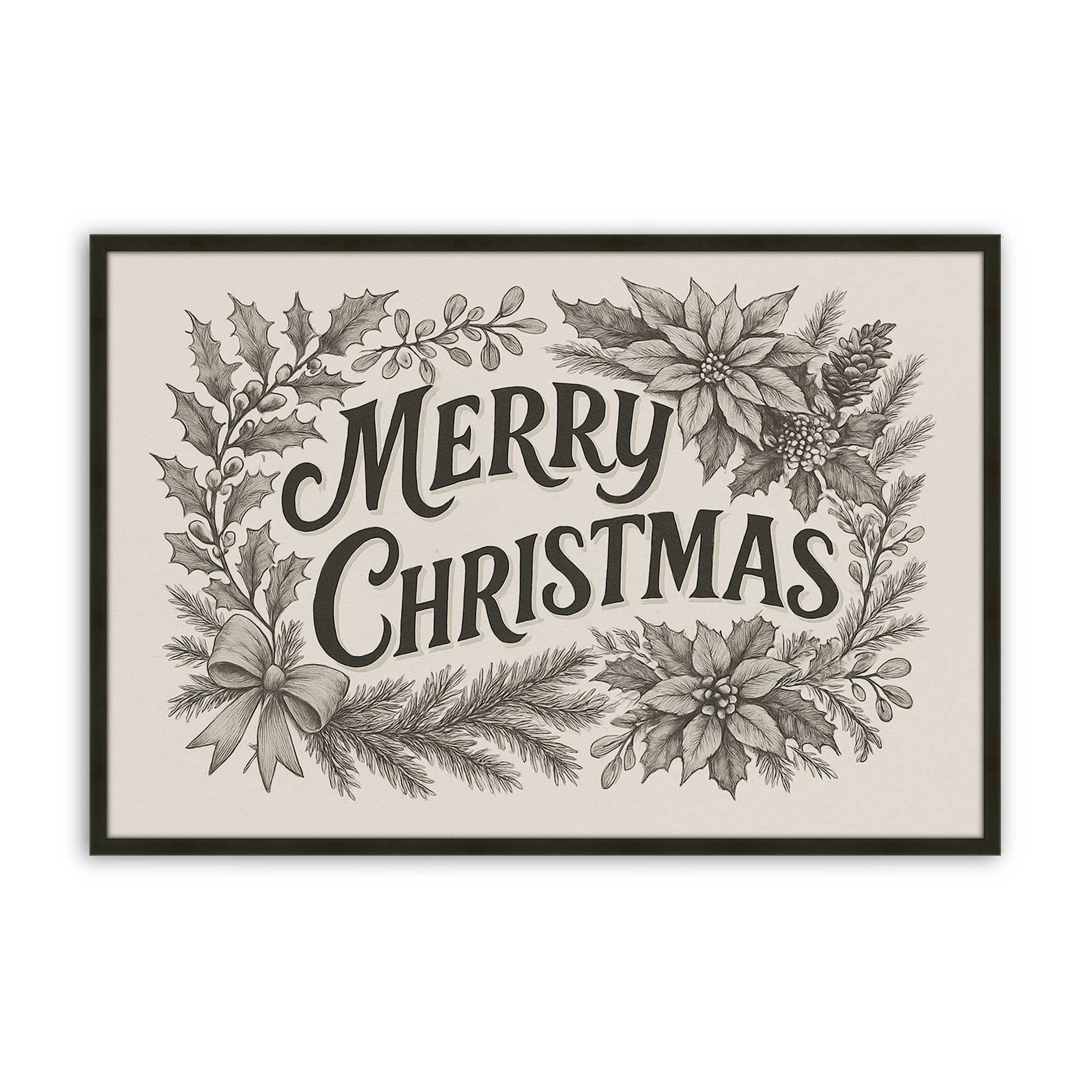 [Color:Satin Black], Picture of art in a Satin Black frame