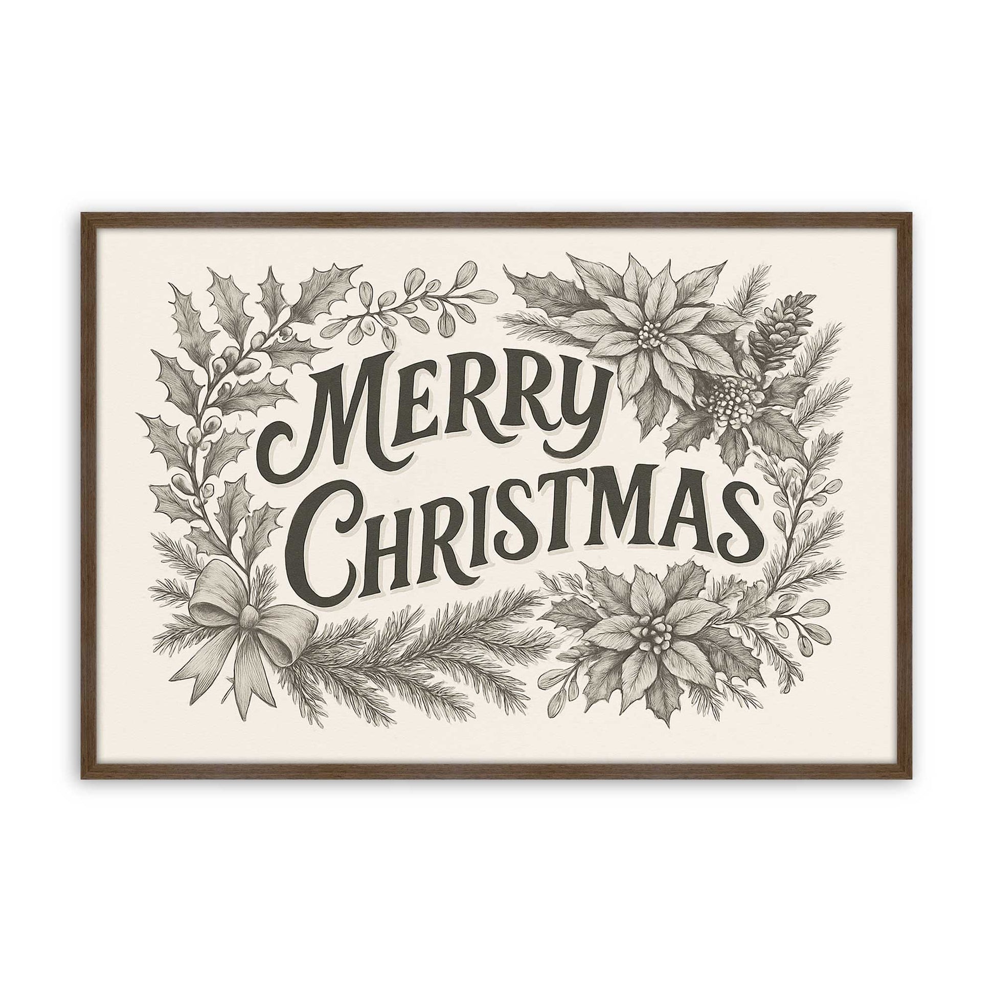 [Color:Walnut], Picture of art in a Walnut frame