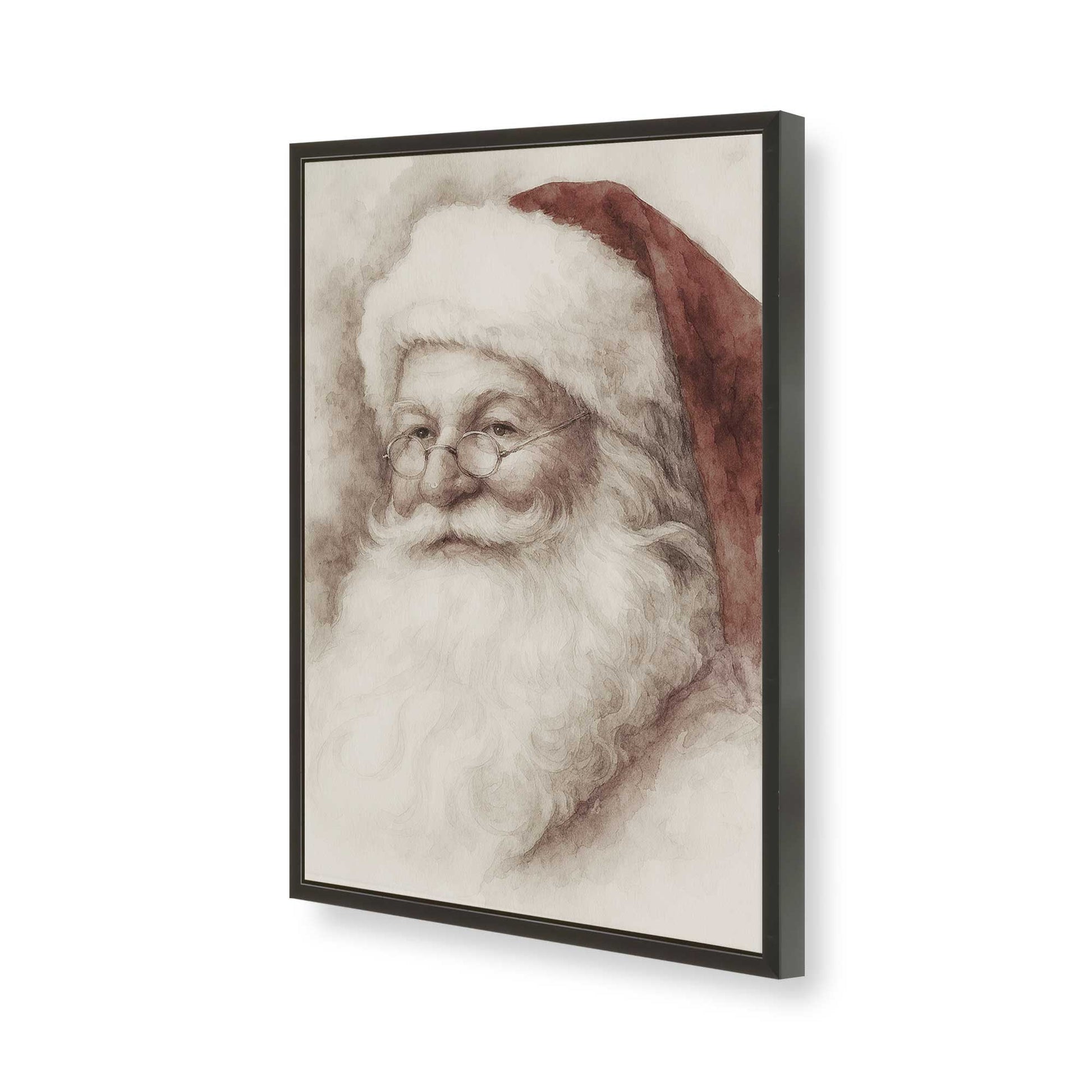 [Color:Satin Black], Picture of art in a Satin Black frame of the corner