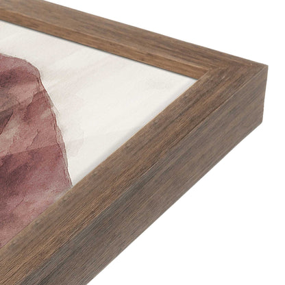 [Color:Walnut], Picture of art in a Walnut frame at an angle