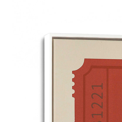 [Color:Opaque White], Picture of art in a White frame at an angle