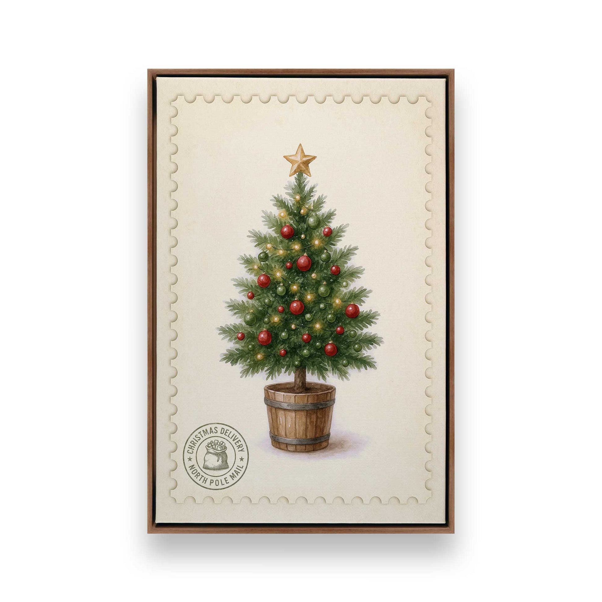 [Color:Walnut], Picture of art in a Walnut frame