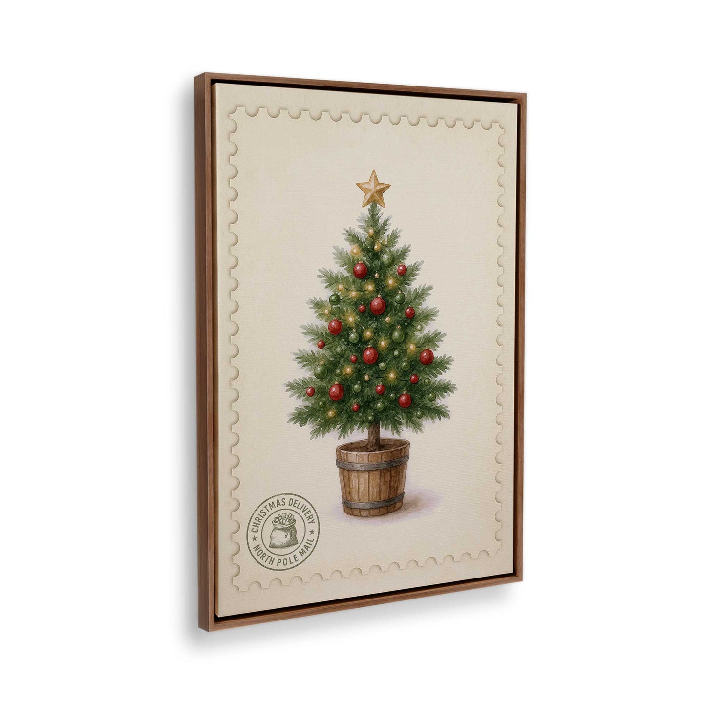 [Color:Walnut], Picture of the corner of the art