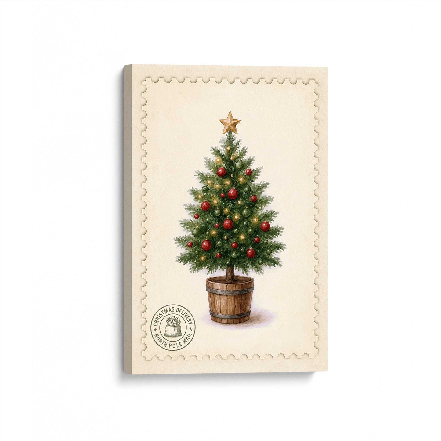 [Color:Stretched Canvas], Picture of art at an angle