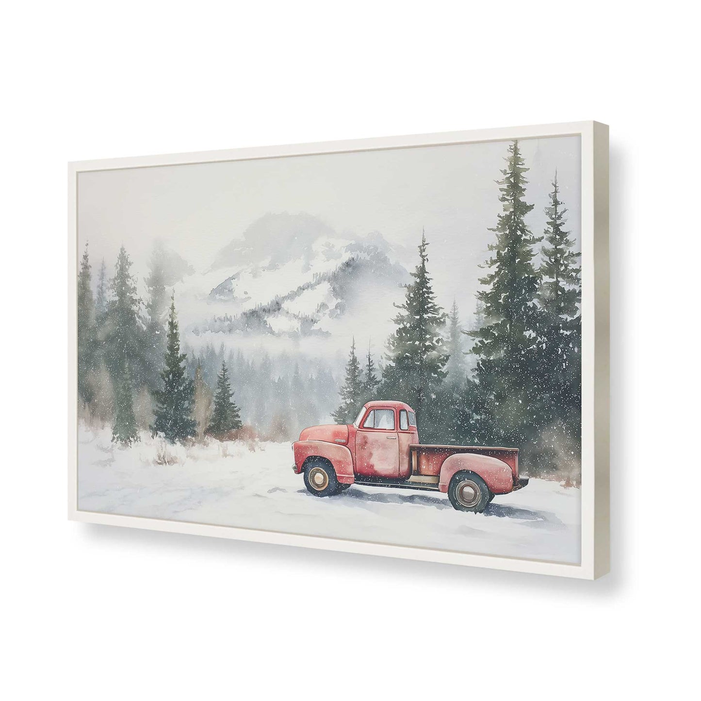 [Color:Opaque White], Picture of art in a Opaque White frame of the corner