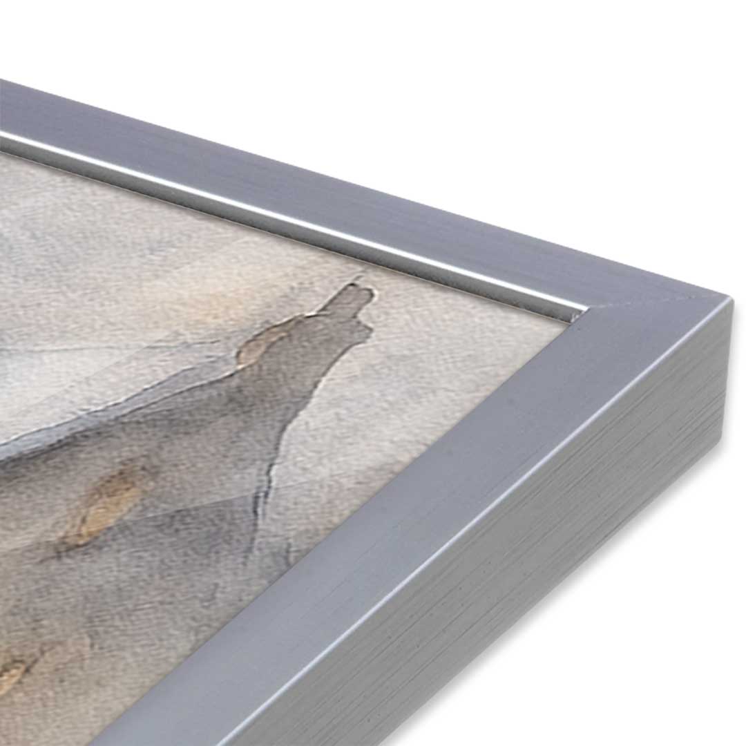 [Color:Polished Chrome], Picture of art in a Polished Chrome frame at an angle