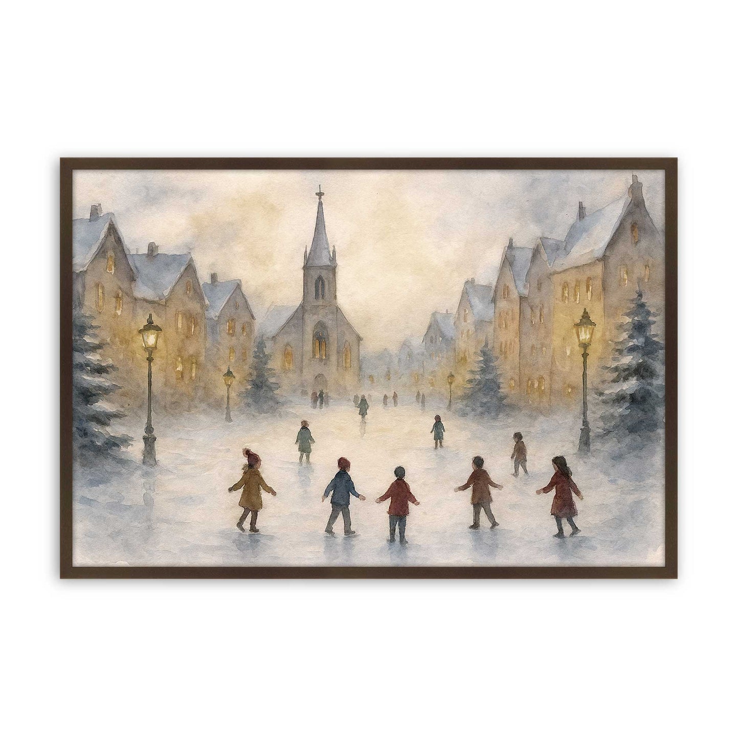 [Color:Belvinder Brown], Picture of art in a Belvinder Brown frame