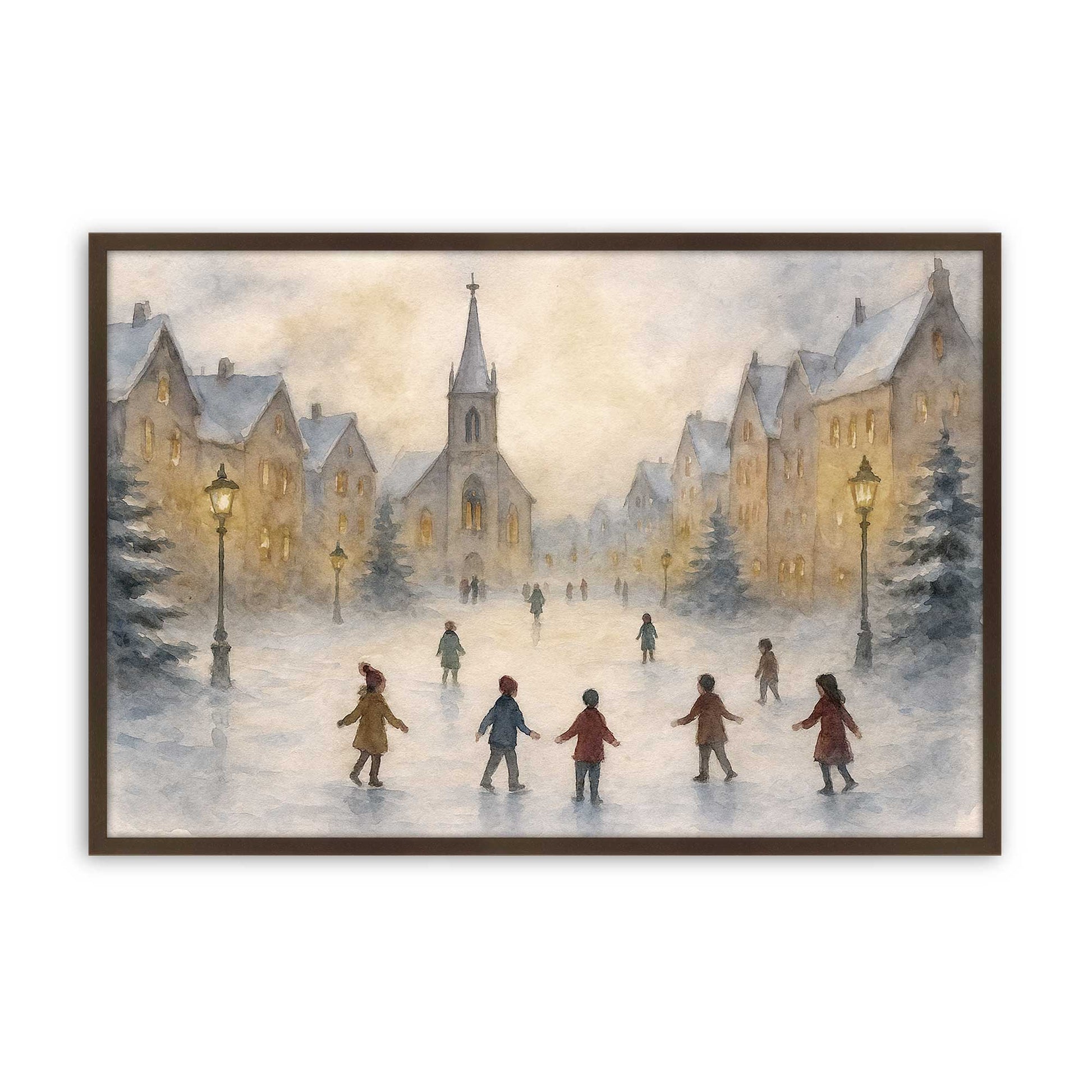 [Color:Brown], Picture of art in a Brown frame