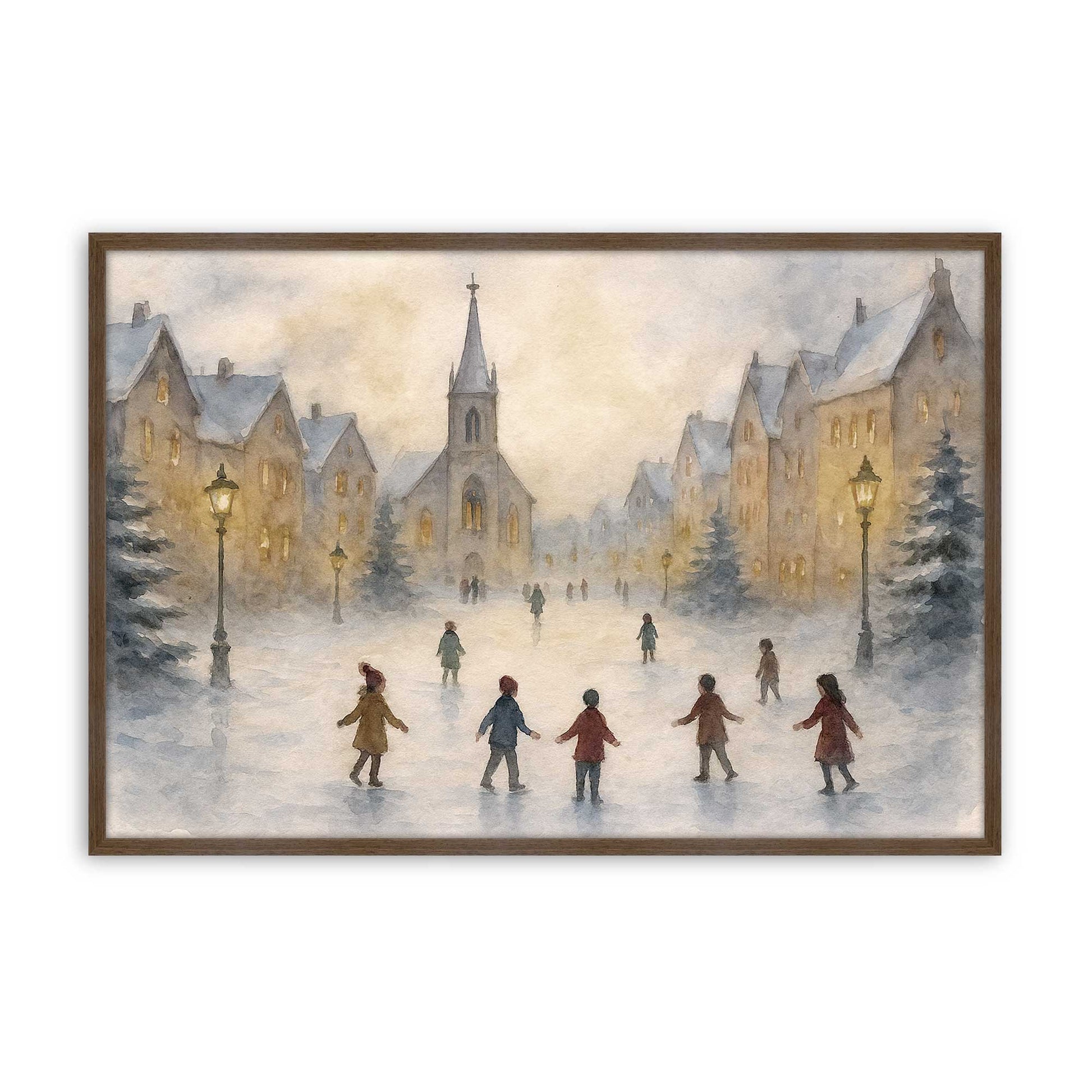 [Color:Walnut], Picture of art in a Walnut frame