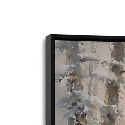 [Color:Satin Black], Picture of art in a Satin Black frame at an angle