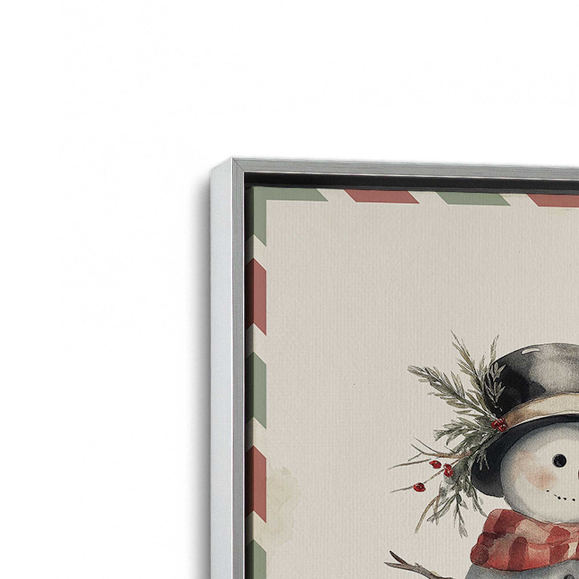 [Color:Polished Chrome], Picture of art in a Polished Chrome frame at an angle