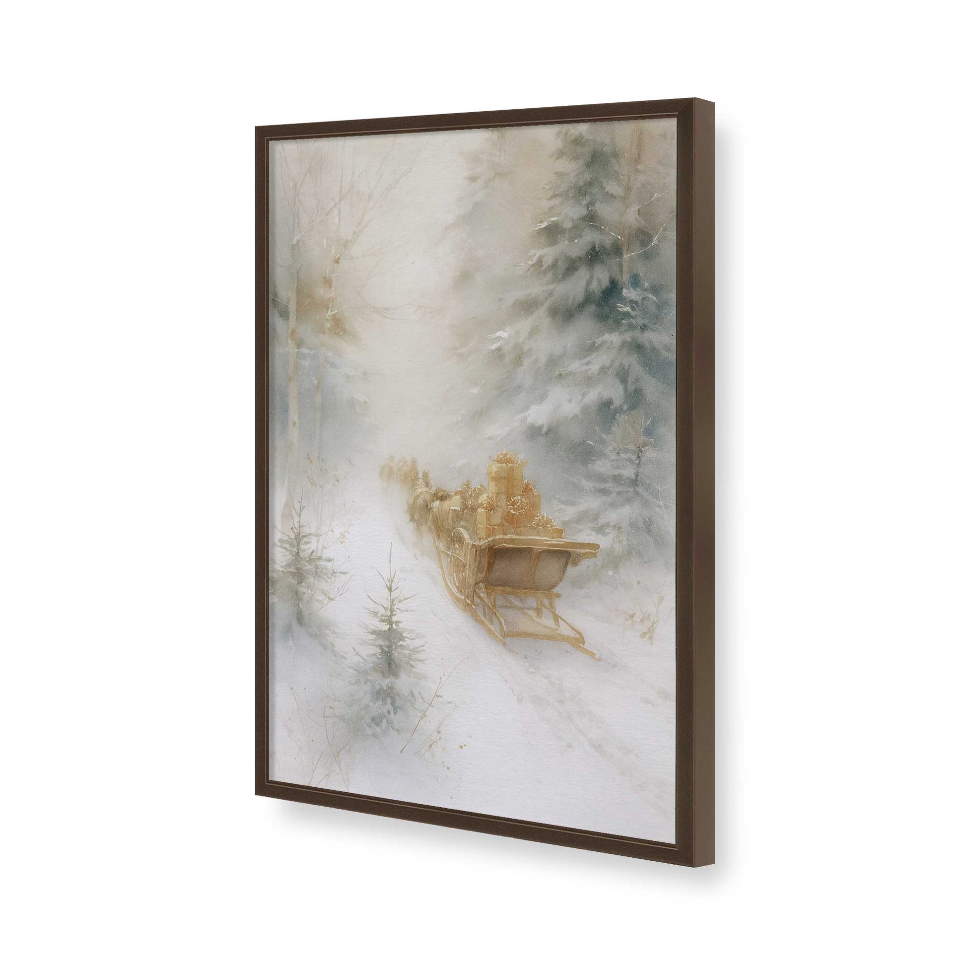 [Color:Belvinder Brown], Picture of art in a Belvinder Brown frame of the corner