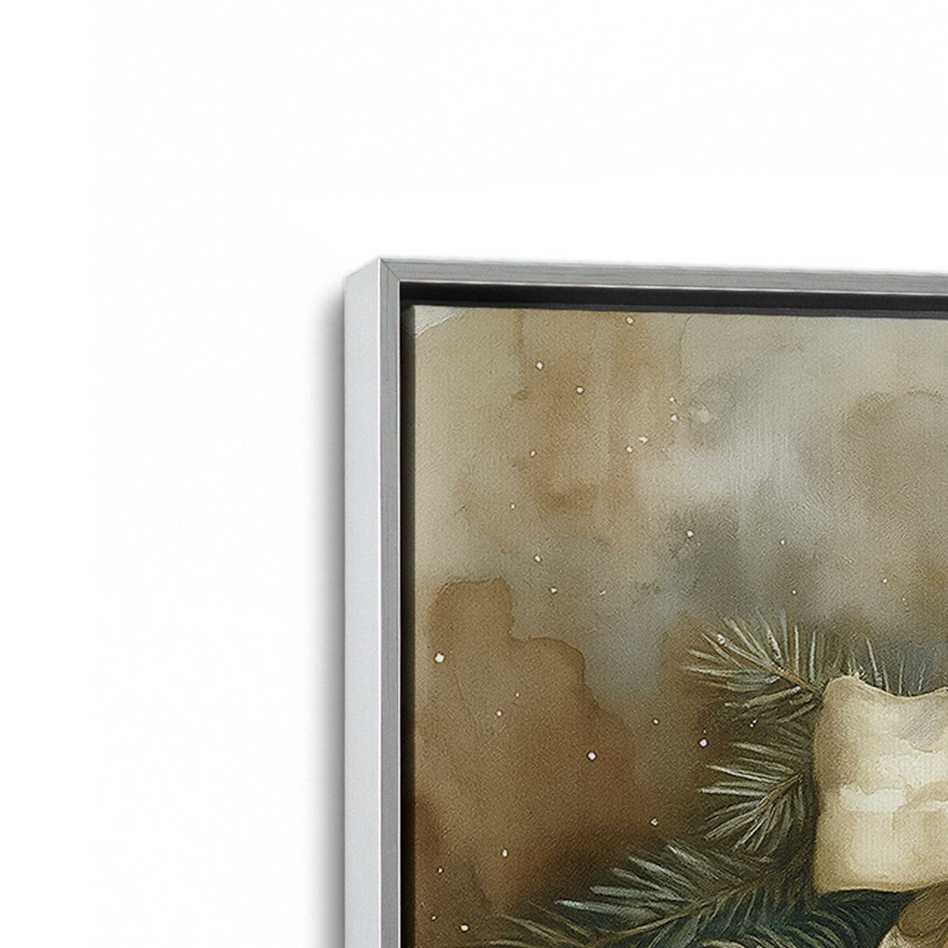 [Color:Polished Chrome], Picture of art in a Polished Chrome frame at an angle