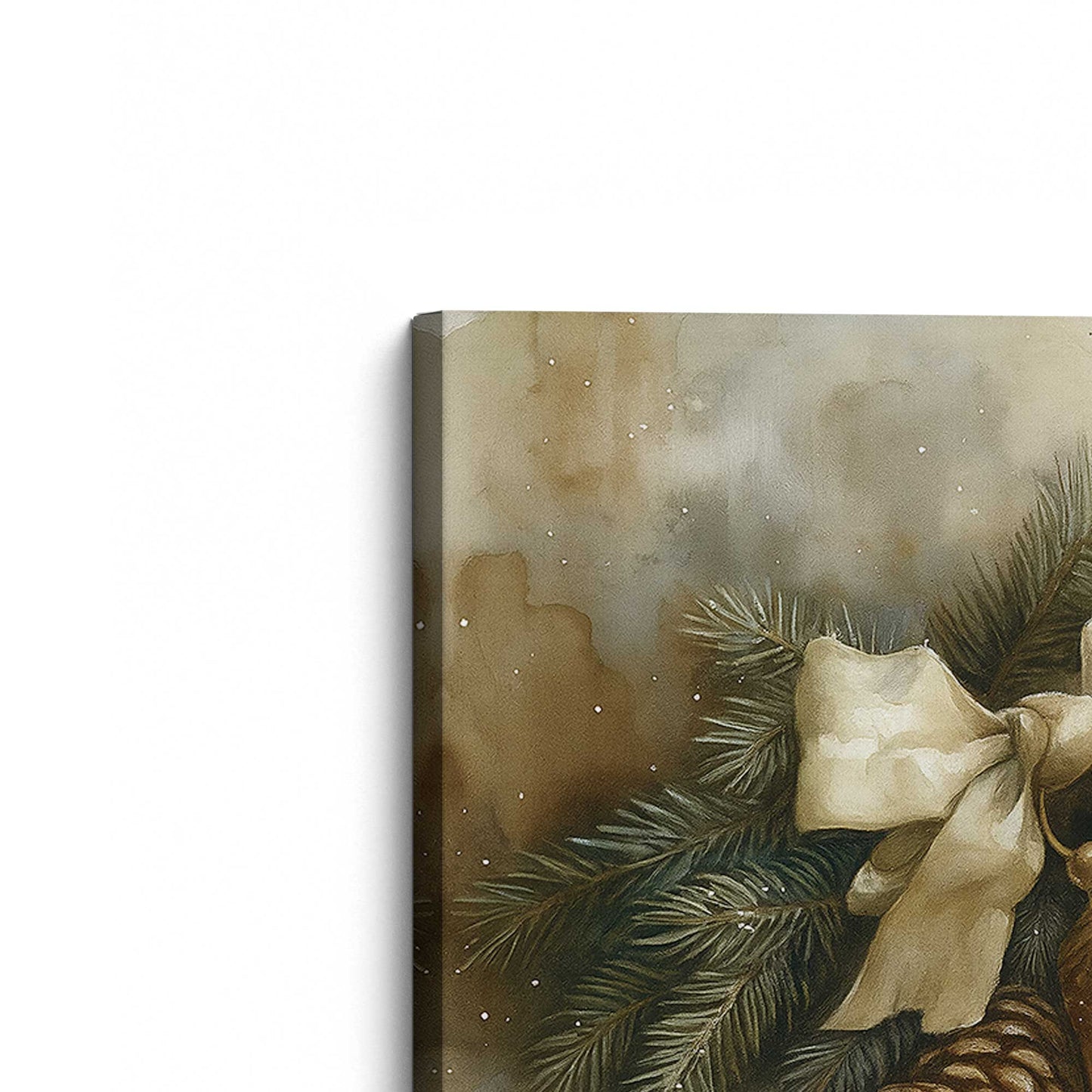 [Color:Stretched Canvas], Picture of the corner of the art