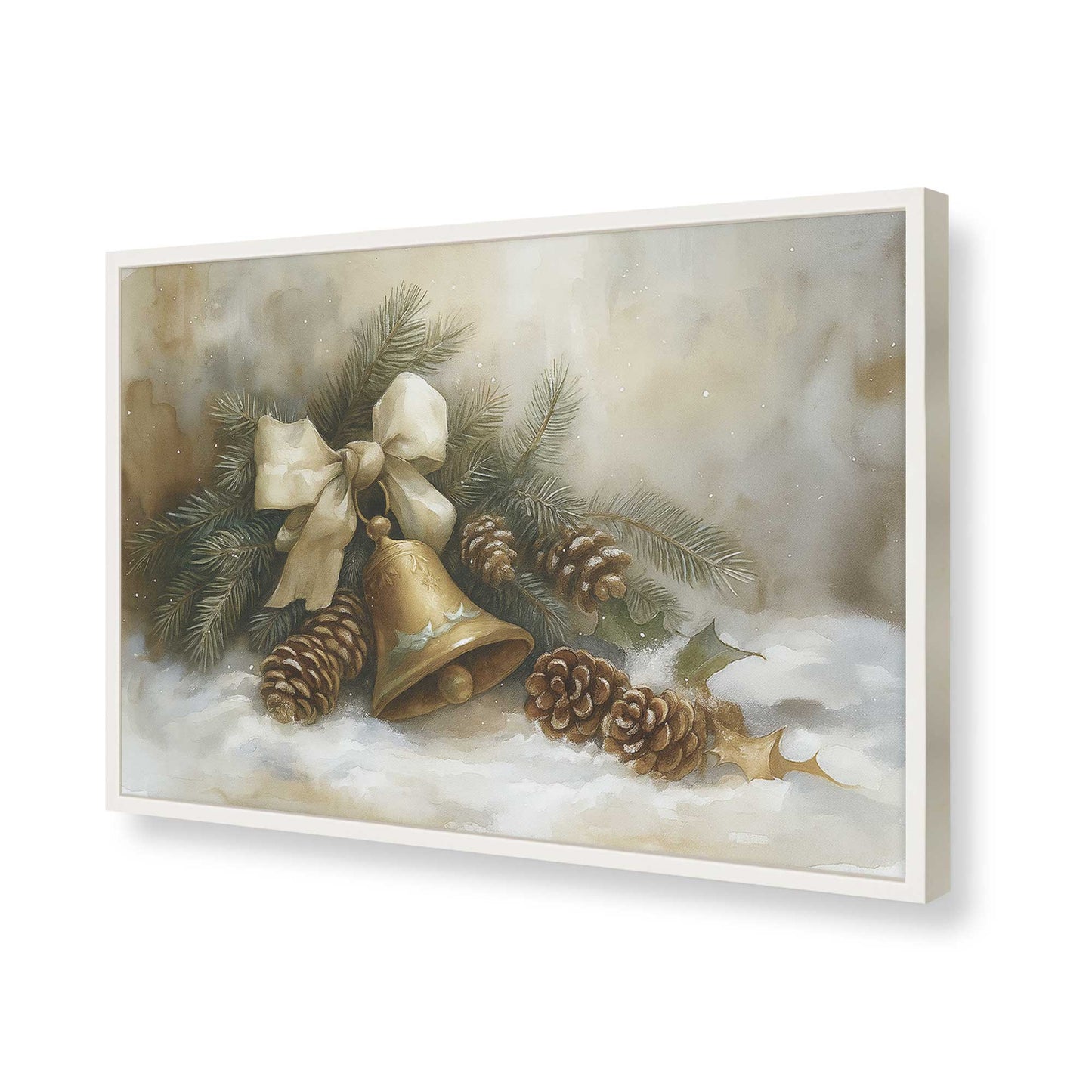 [Color:Opaque White], Picture of art in a Opaque White frame of the corner