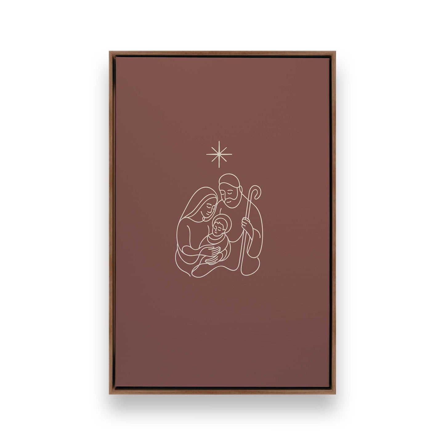 [Color:Walnut], Picture of art in a Walnut frame