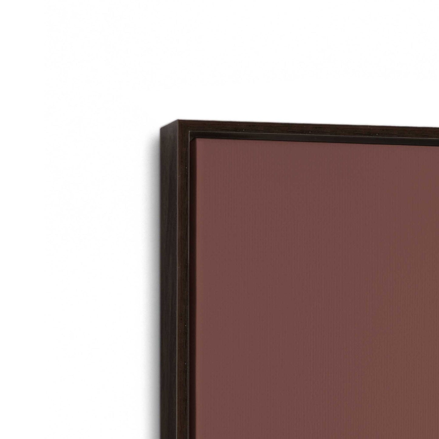[Color:Espresso], Picture of art in a Espresso frame at an angle