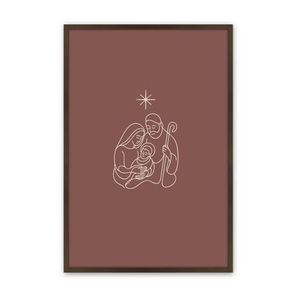 [Color:Belvinder Brown], Picture of art in a Belvinder Brown frame