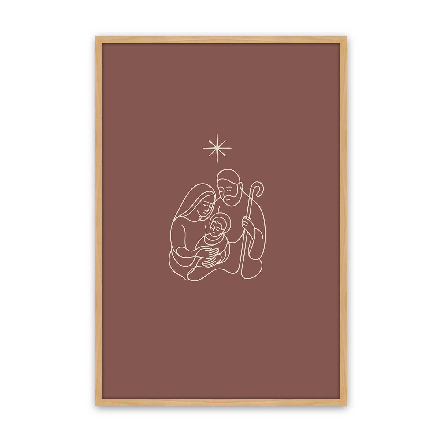 [Color:American Maple], Picture of art in a American Maple frame