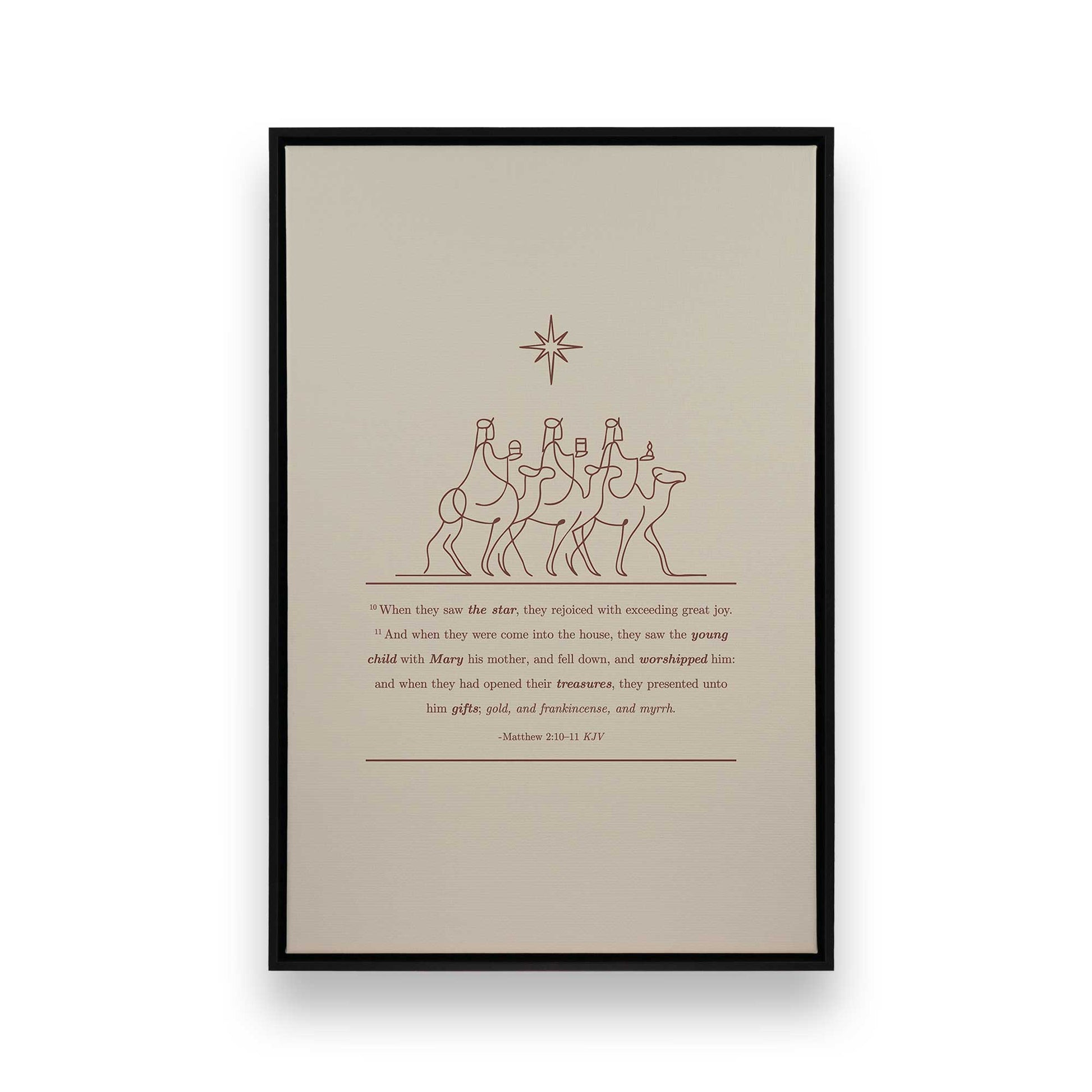 [Color:Satin Black], Picture of art in a Satin Black frame