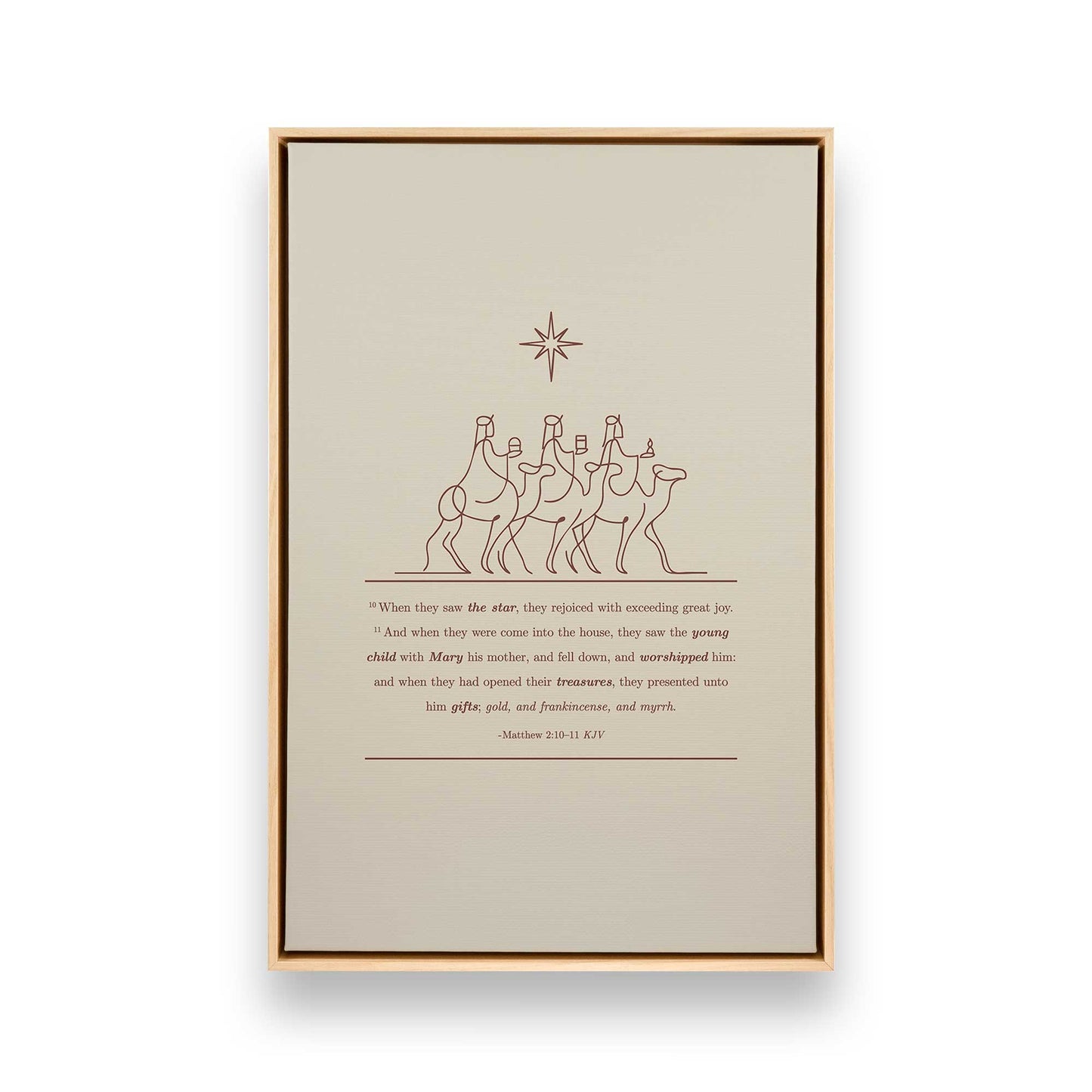 [Color:American Maple], Picture of art in a American Maple frame