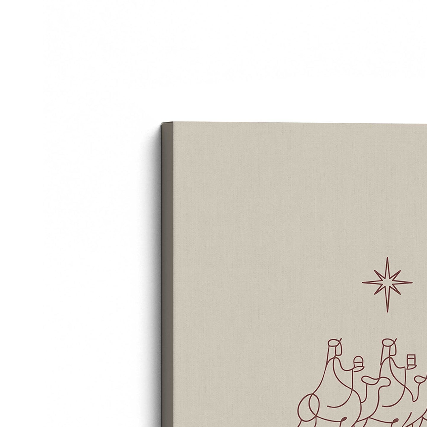 [Color:Stretched Canvas], Picture of the corner of the art