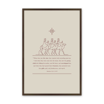 [Color:Brown], Picture of art in a Brown frame