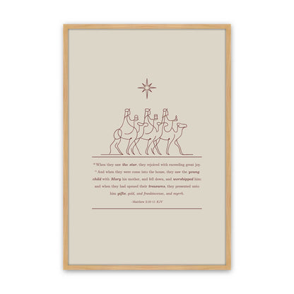 [Color:American Maple], Picture of art in a American Maple frame