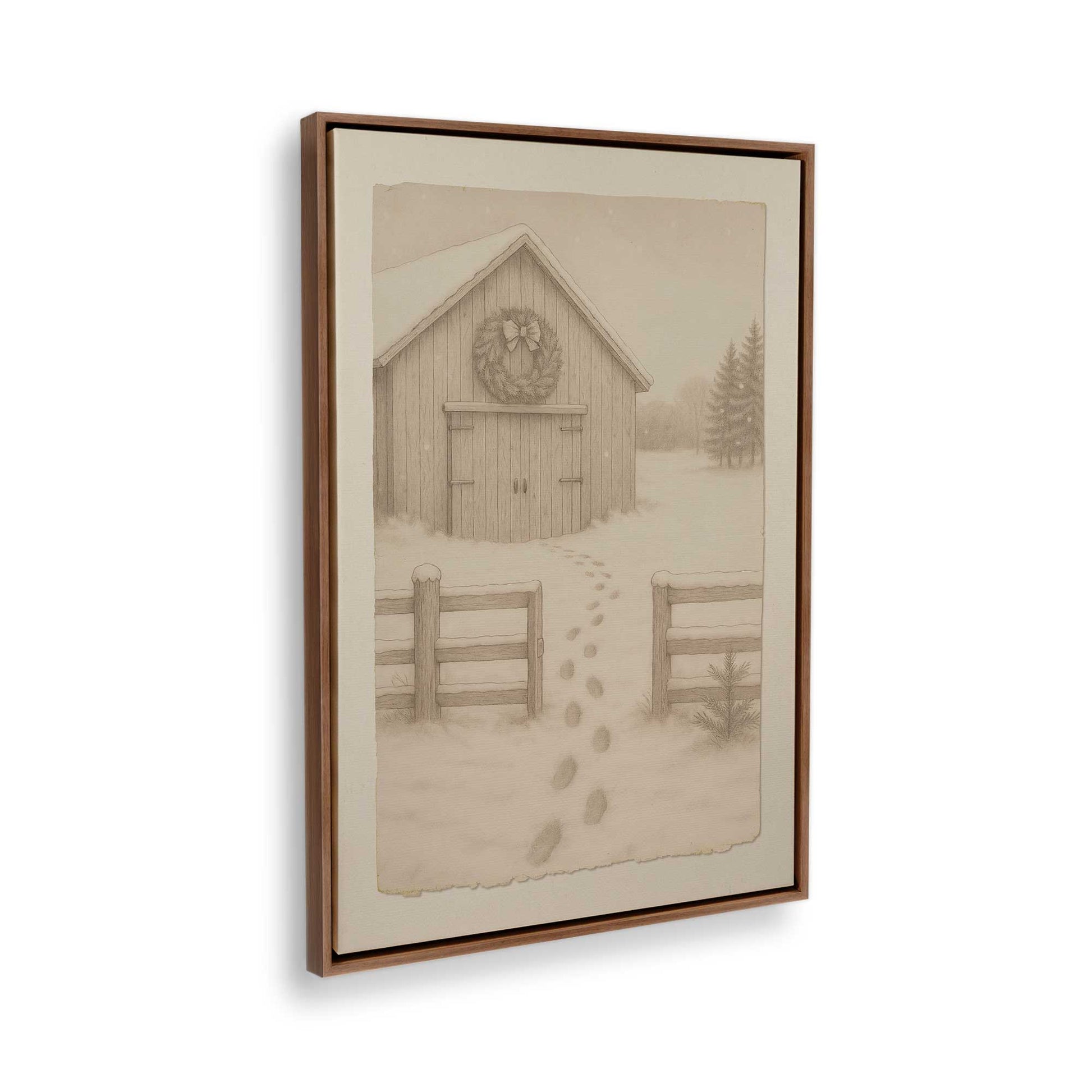 [Color:Walnut], Picture of the corner of the art