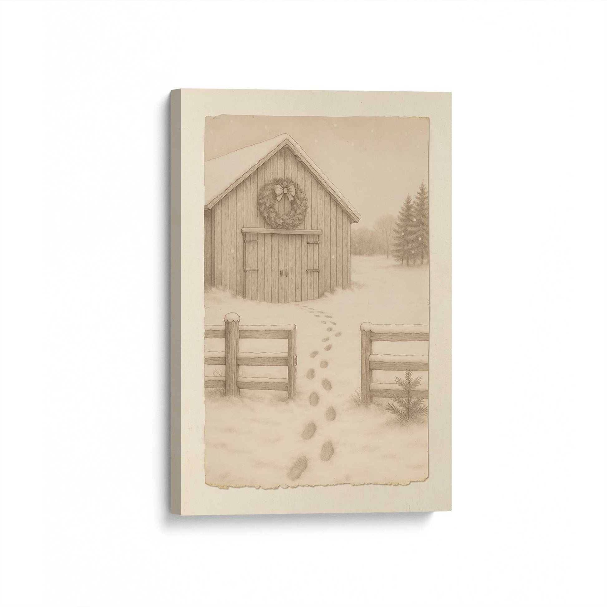 [Color:Stretched Canvas], Picture of art at an angle