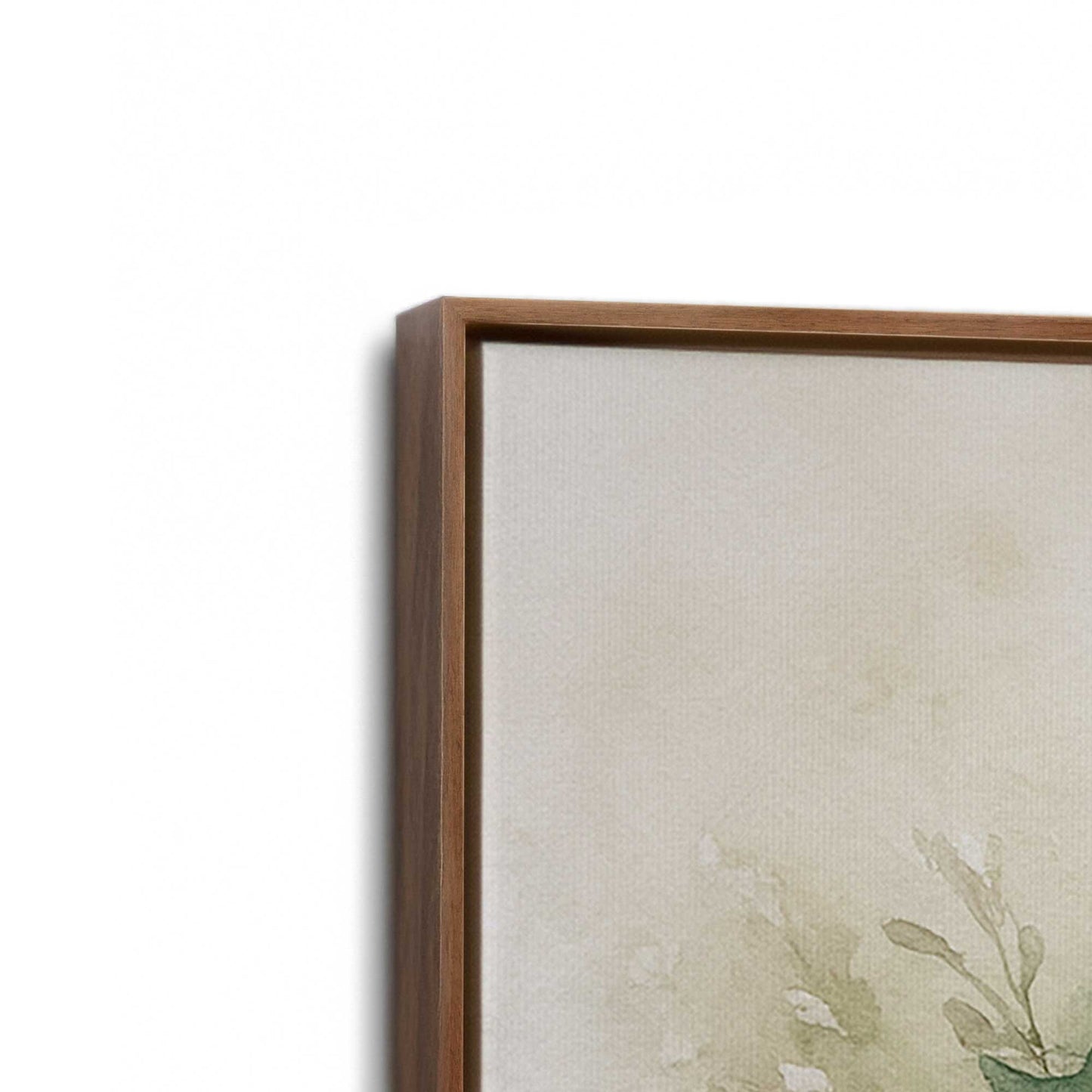 [Color:Walnut], Picture of art in a Walnut frame at an angle