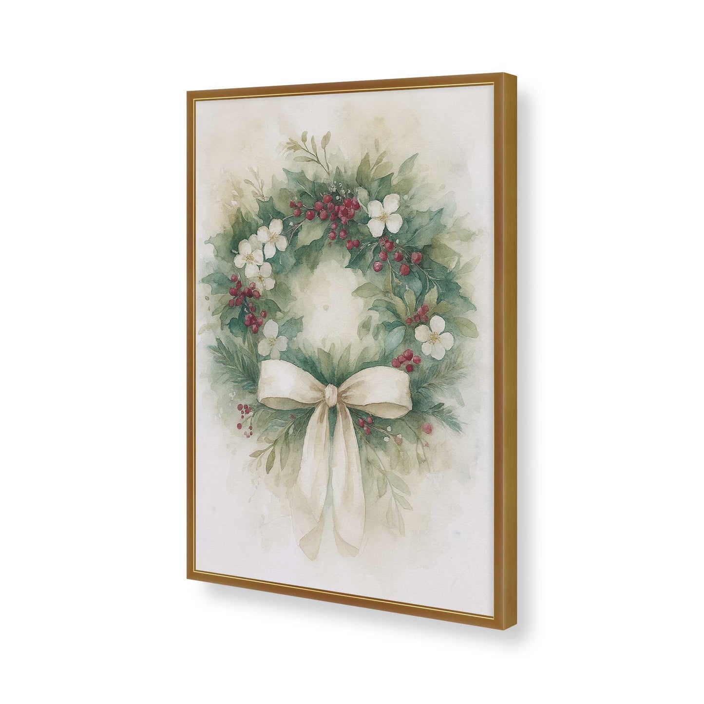 [Color:Polished Gold], Picture of art in a Polished Gold frame of the corner