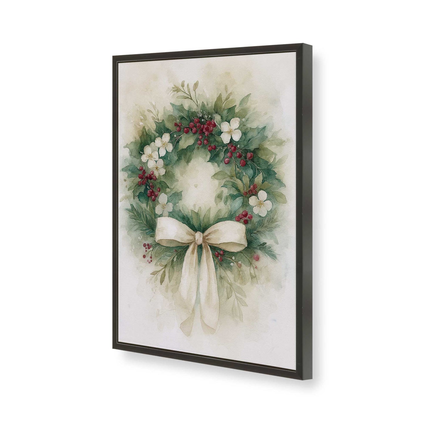 [Color:Satin Black], Picture of art in a Satin Black frame of the corner