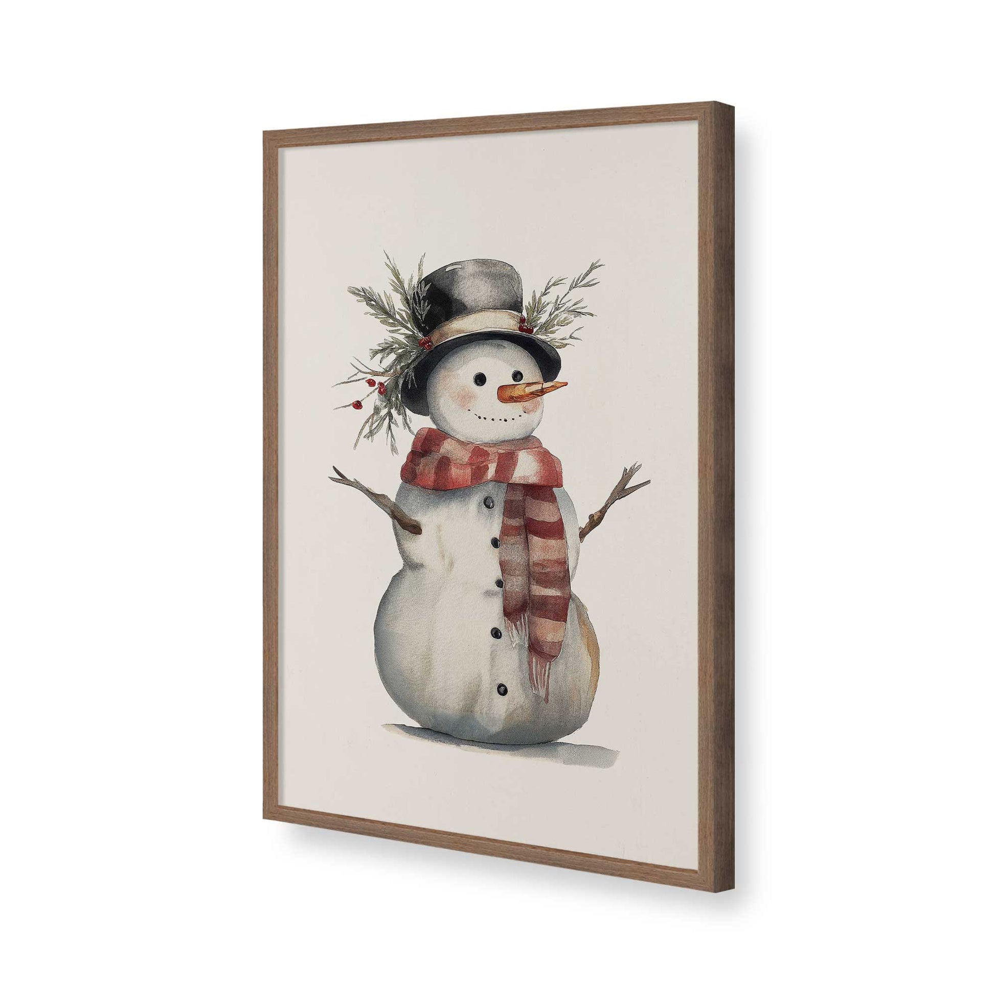 [Color:Walnut], Picture of art in a Walnut frame of the corner