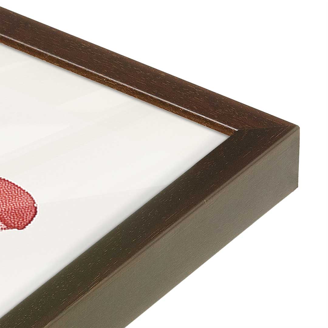 [Color:Belvinder Brown], Picture of art in a Belvinder Brown frame at an angle