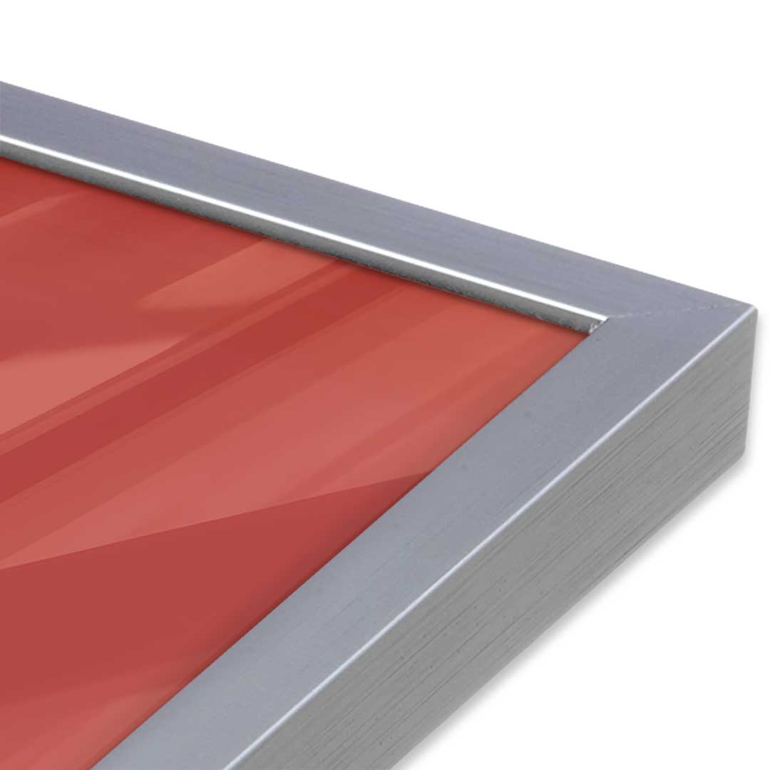 [Color:Polished Chrome], Picture of art in a Polished Chrome frame at an angle