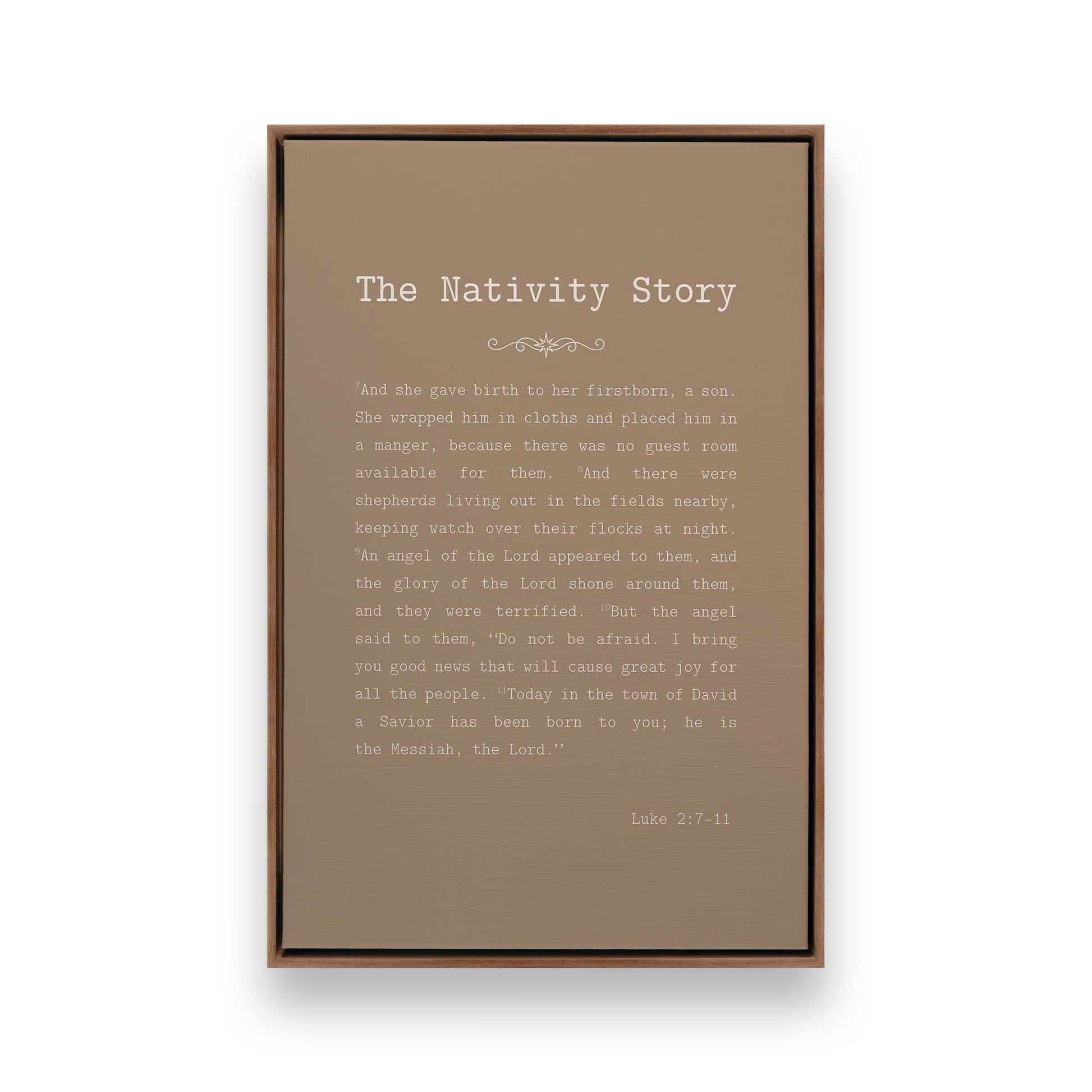 [Color:Walnut], Picture of art in a Walnut frame