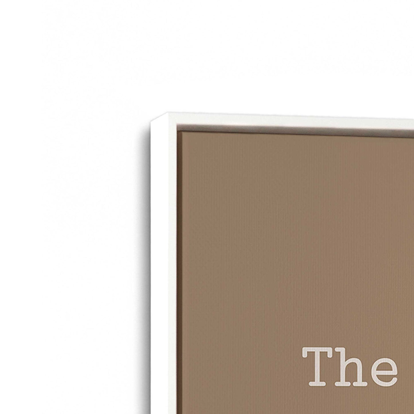 [Color:Opaque White], Picture of art in a White frame at an angle