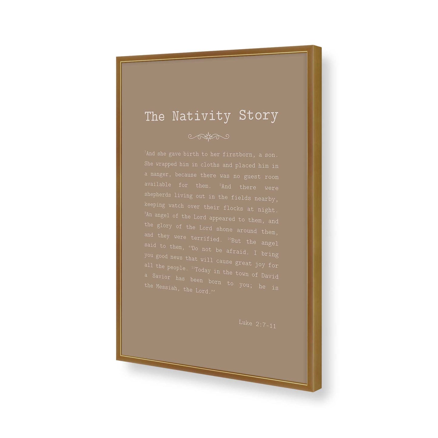 [Color:Polished Gold], Picture of art in a Polished Gold frame of the corner