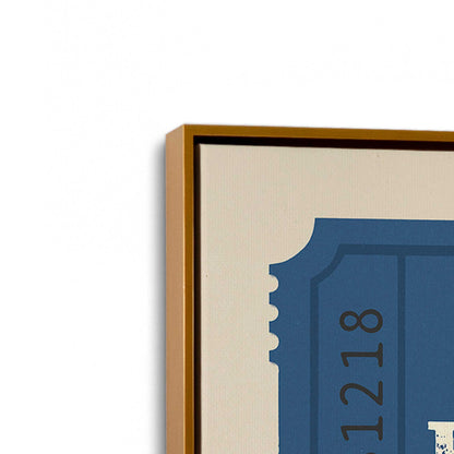 [Color:Polished Gold], Picture of art in a Polished Gold frame at an angle