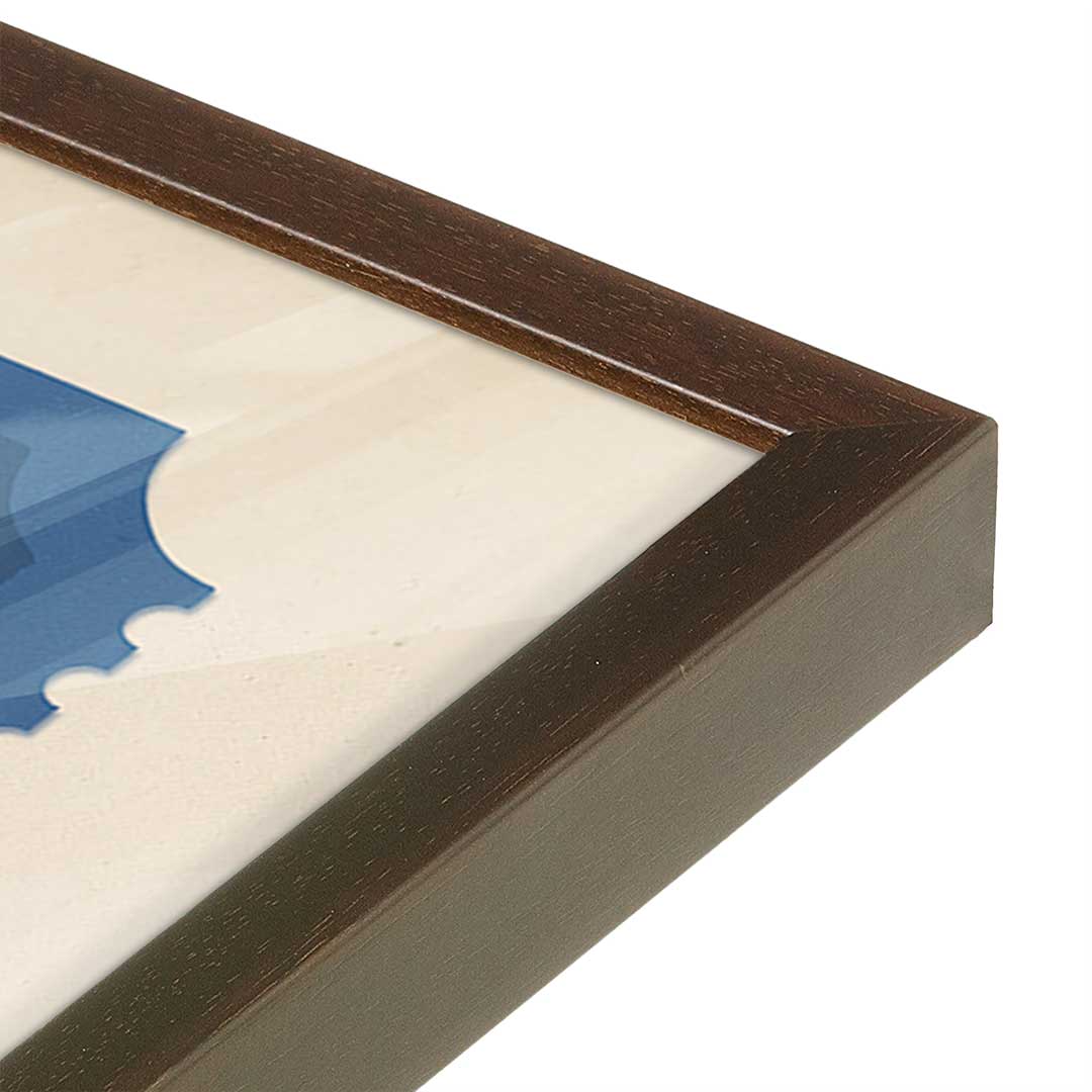 [Color:Belvinder Brown], Picture of art in a Belvinder Brown frame at an angle