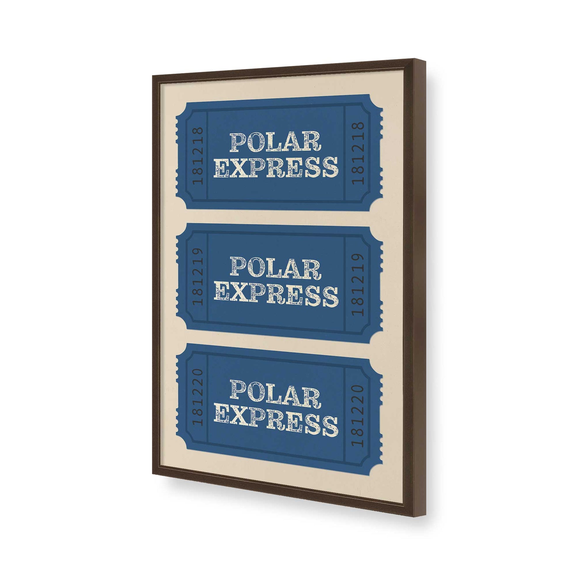 [Color:Brown], Picture of art in a Brown frame of the corner