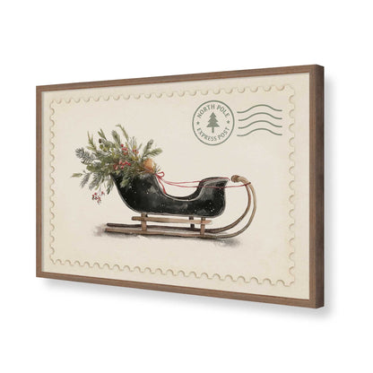 [Color:Walnut], Picture of art in a Walnut frame of the corner