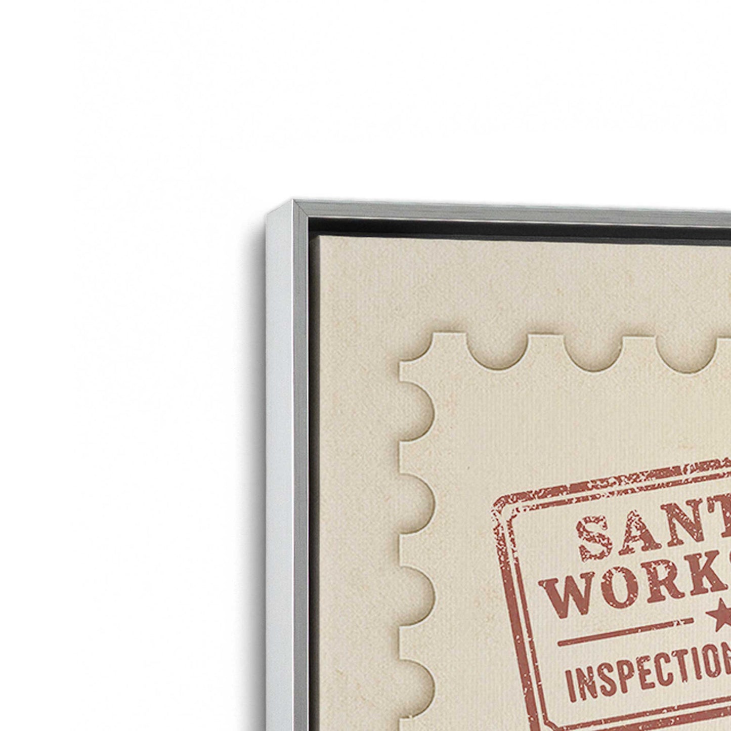 [Color:Polished Chrome], Picture of art in a Polished Chrome frame at an angle