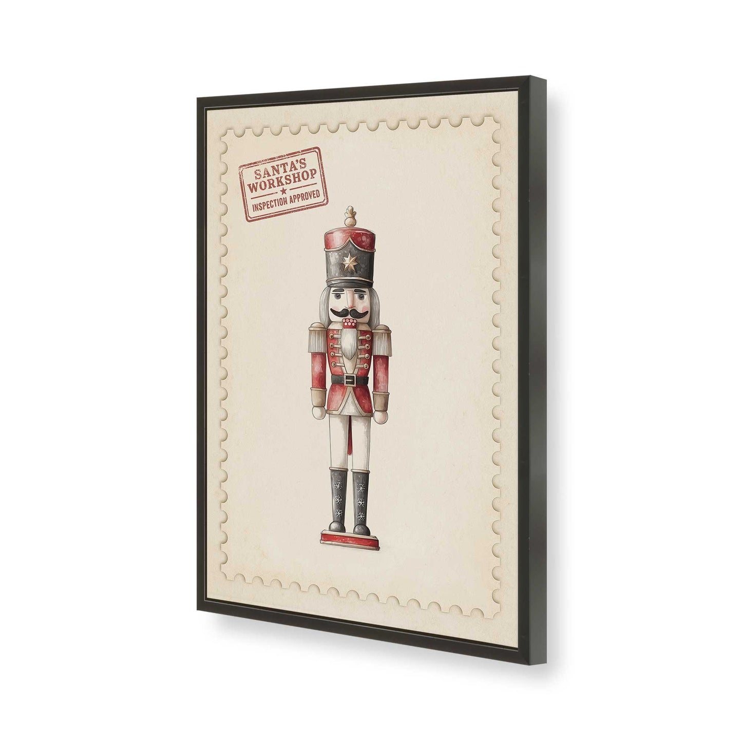 [Color:Satin Black], Picture of art in a Satin Black frame of the corner