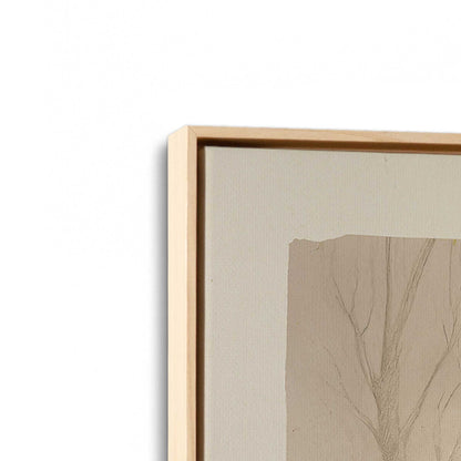 [Color:American Maple], Picture of art in a American Maple frame at an angle