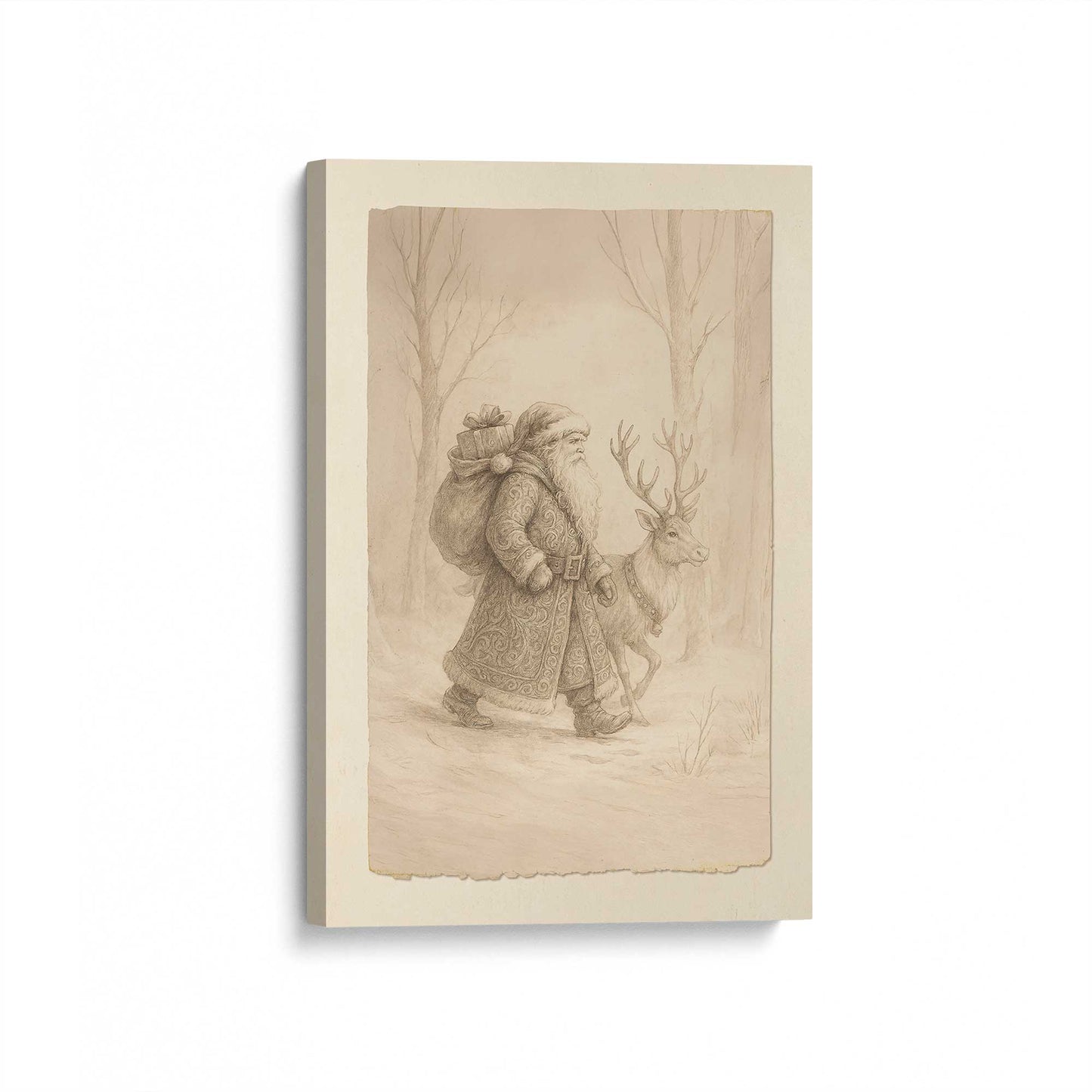 [Color:Stretched Canvas], Picture of art at an angle