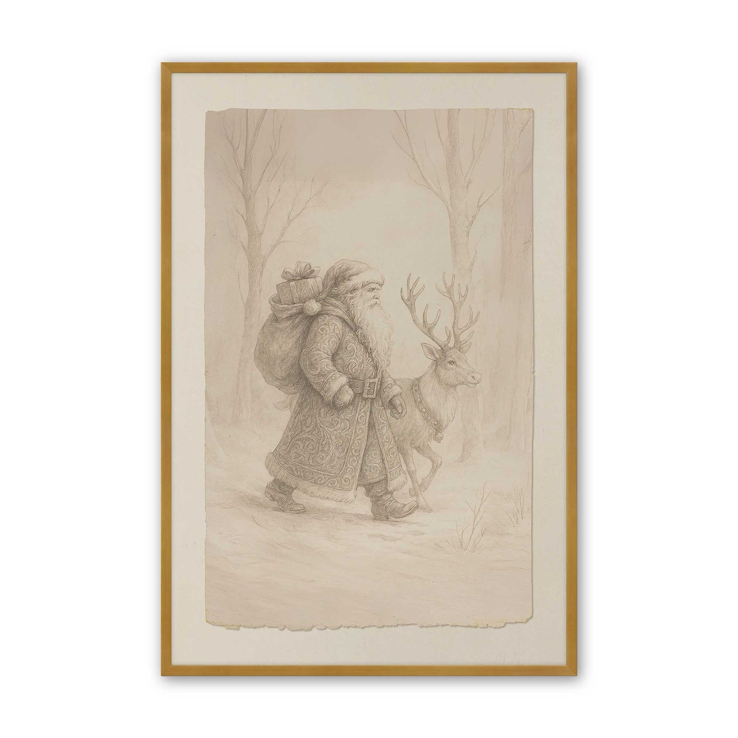 [Color:Polished Gold], Picture of art in a Polished Gold frame