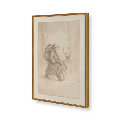 [Color:Polished Gold], Picture of art in a Polished Gold frame of the corner
